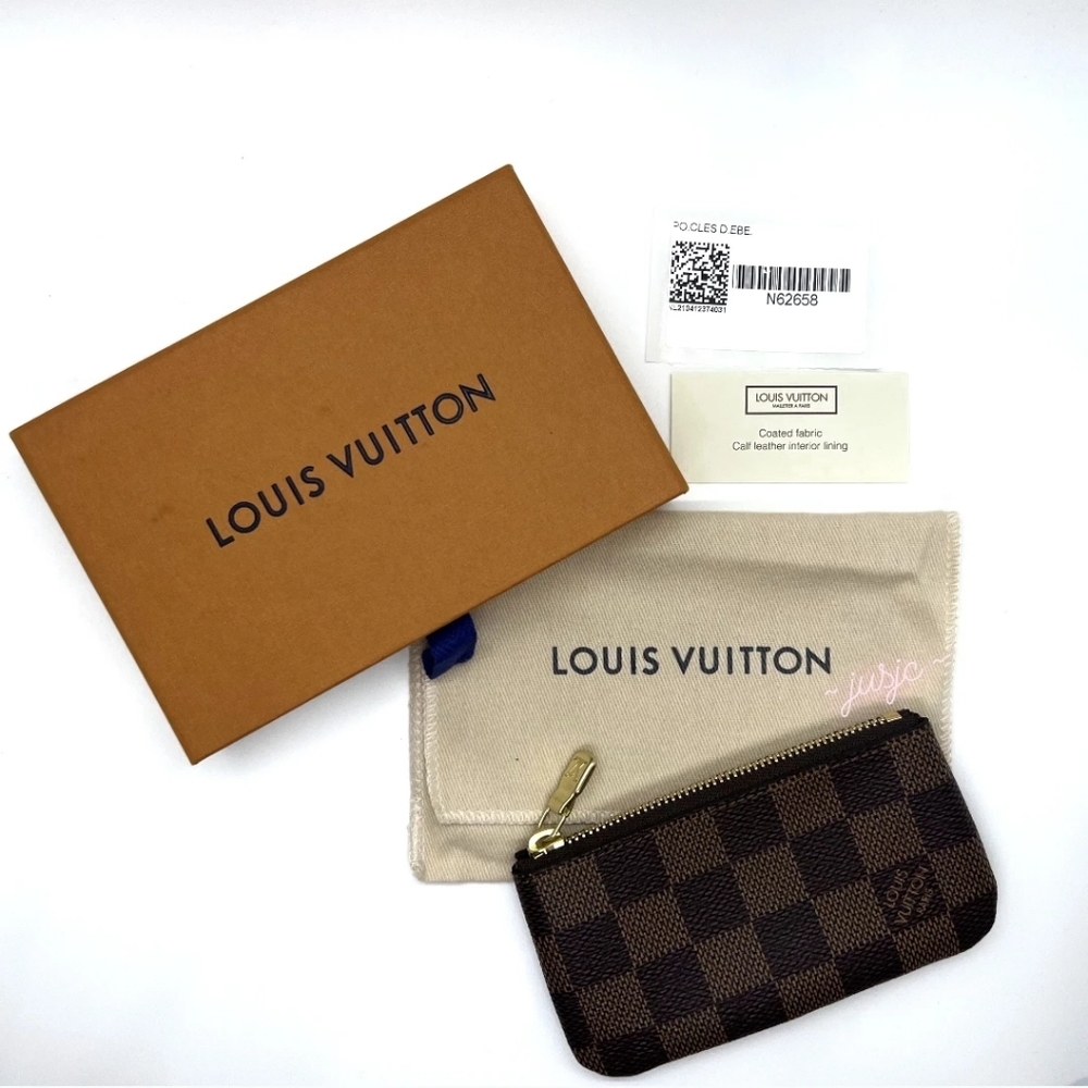 BNIB Louis Vuitton Damier Ebene Key Pouch LV🇨🇵